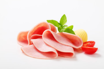 Thin slices of ham