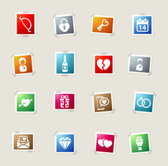 Valentines day simply icons