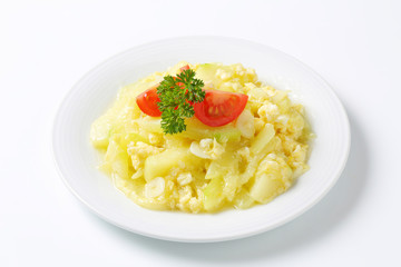 Zucchini Scrambled Eggs
