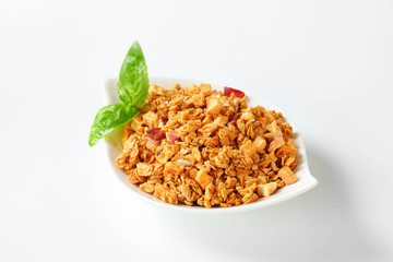 Granola with dried apples