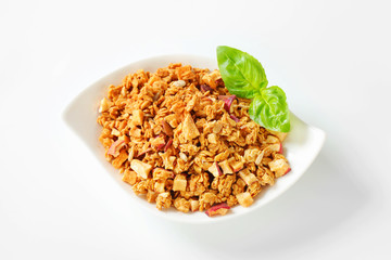 Granola with dried apples