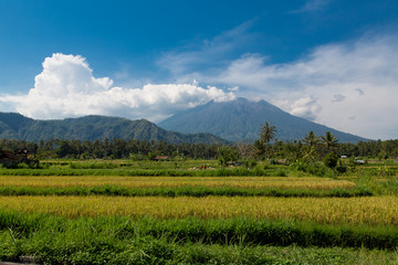 Obraz premium Mount Agung Zentrum der Welt Meru