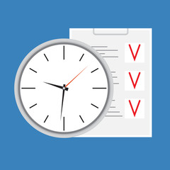 Time planning design icon