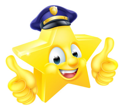 Star Policeman Mascot