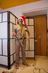 Christmas man lights