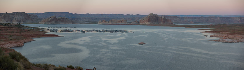 Staumauer, Flussbett, Lake Powell, USA, Utah, Kanab, Page, Tag, Sommer