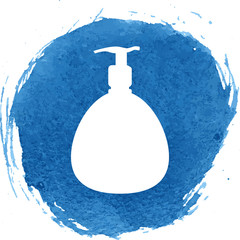 Gel icon with watercolor effect