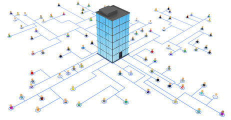 Cartoon Crowd, Link Headquarters