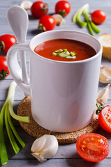 Tomato puree the soup