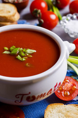 Tomato puree the soup