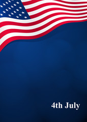 Vector card for Independence Day and other events