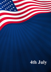 Vector card for Independence Day and other events