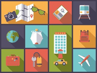 World Travel vector illustration.