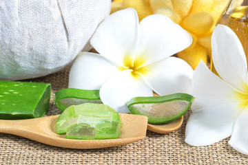 Aloe Vera use in spa for skin care