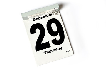 29. December 2016