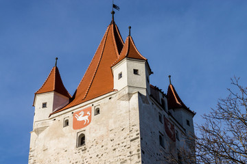 Fototapeta na wymiar Burg Haag in Oberbayern, Schlossturm