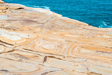 Australian rock formation background, sandstone texture