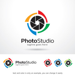 Photo Studio Logo Template Design Vector