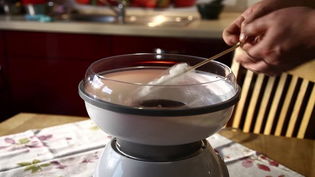 Zuckerwatte herstellen