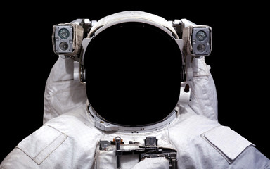 Astronaut in de ruimte. Ruimtewandeling. Elementen van deze afbeelding geleverd door NASA