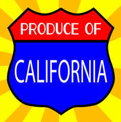 Produce Of California Shield
