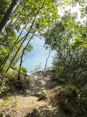 Fototapeta na wymiar Wanderweg am Lago di Garda