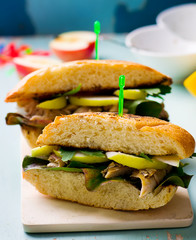 sandwich with a mackerel