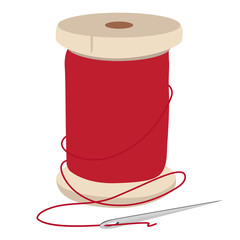 Thread spool and needle