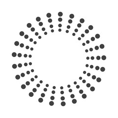 Abstract dotted shape.Vector design element