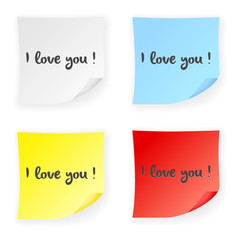 Stick note I love you