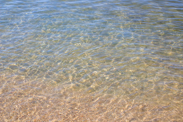 Calm blue sea water background