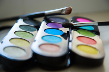 Obraz na płótnie Canvas make-up palettes