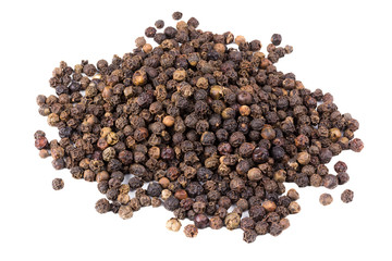 black pepper isolated on white background