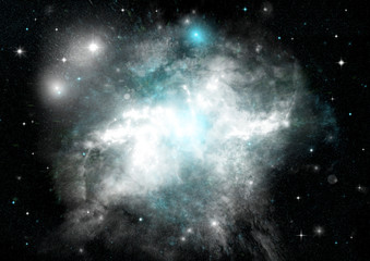 galaxy in a free space