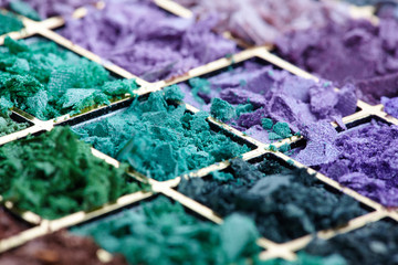 eyeshadows palette in cold tones