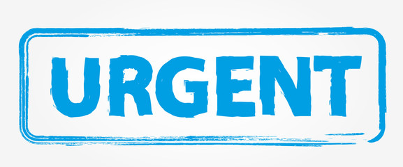 Blue urgent Stamp