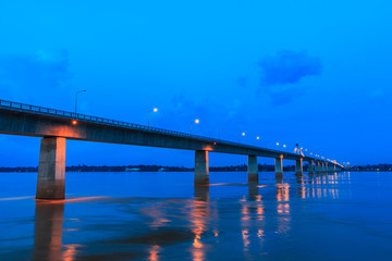 Friendship Bridge of Thailand - Laos in Mukdahan province of Thailand