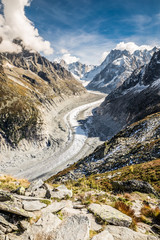 Mer De Glace Glacier-Mont Blanc Massif,France