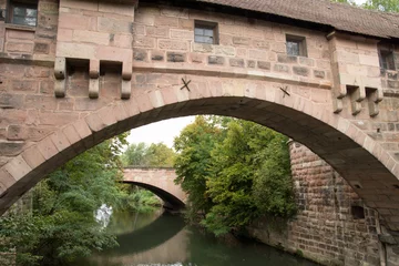 Kettensteg und Brückenhaus in Nürnberg, Deutschland © sehbaer_nrw