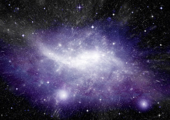 galaxy in a free space