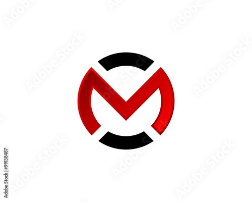 Red Mountain M Letter Logo Stock Image And Royalty Free Vector