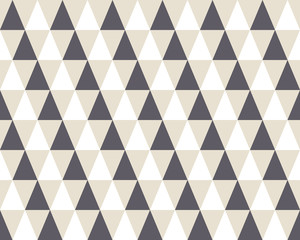 Triangle geometric seamless pattern 3D. Fashion graphic background. Modern stylish texture. Optical illusion template. Can be used for prints, textiles, wrapping, wallpaper, website, blog etc. VECTOR