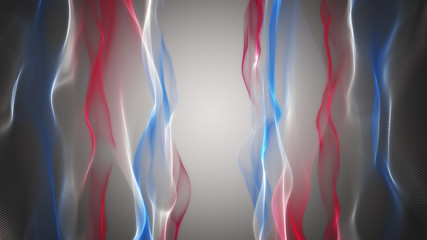 Fototapeta premium Fantastic elegant wave background design illustration