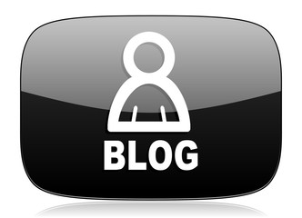 blog black glossy web modern icon
