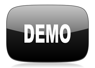 demo black glossy web modern icon