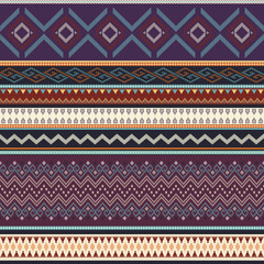 Seamless colorful ethnic pattern. Native geometric background .