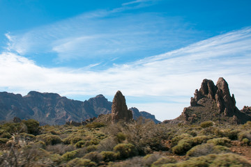 View from peack of volcano