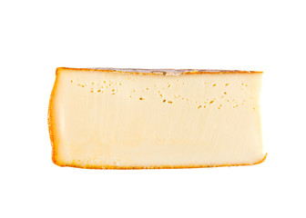 piece of cheese isolated