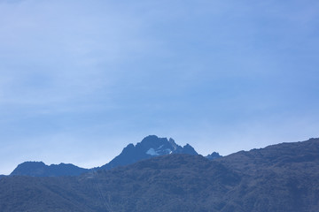 Landscape of the mountains in Merida, Venezuela