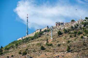 Fort Imperial over Dubrovnik city, Croatia